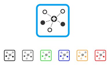 Tıbbi Linkler vektör simge çerçeveli