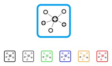 Tıbbi Linkler vektör simge çerçeveli