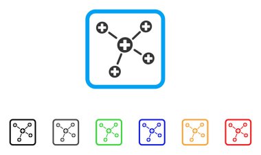 Tıp bağlantılar vektör simge çerçeveli