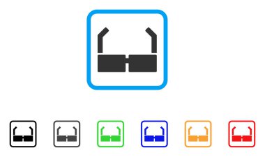 Çerçeveli gözlükler vektör simgesi