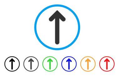 Yukarı Oklu Vektör Simgesi