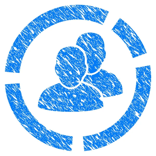 İnsanlar diyagramı Grunge simgesi