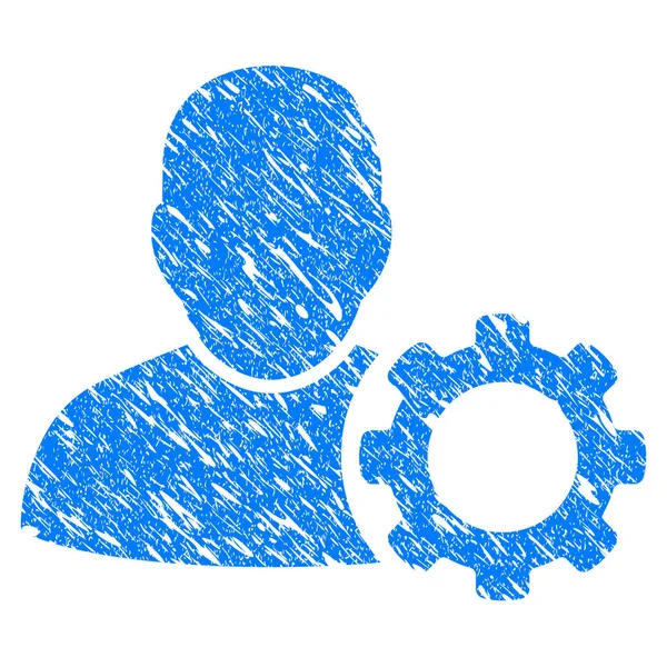 Kullanıcı ayarları dişli Grunge simgesi