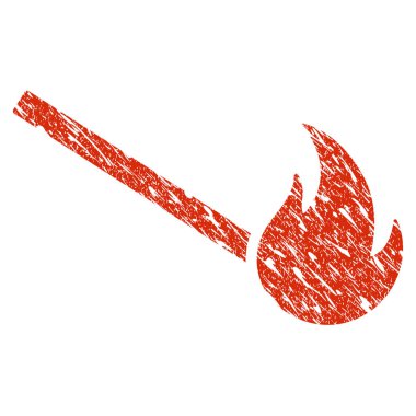 Maç simgesi Grunge filigran ateş