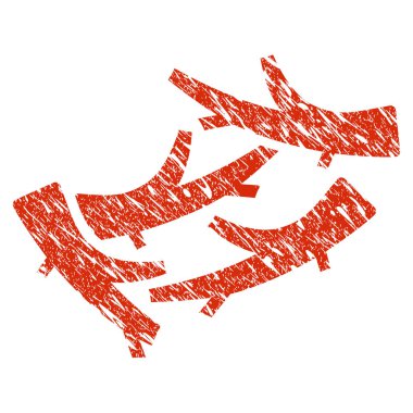 Yakacak odun simgesi Grunge filigran