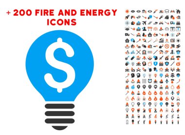İş Patent ampul simgesi ile Bonus yangın koymak