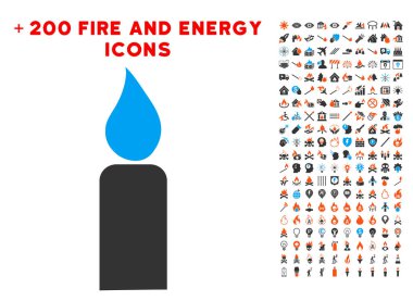 Bonus enerji toplama ile mum simgesi