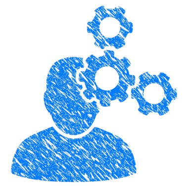 Mekanik uzman Grunge simgesi