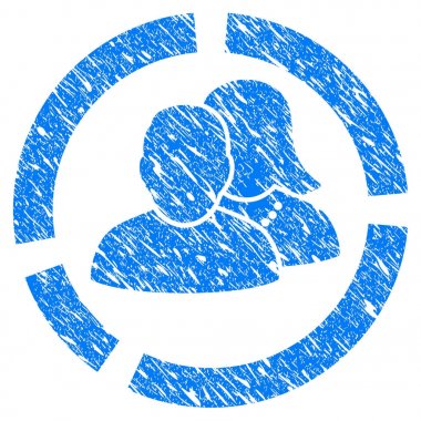 İnsanlar diyagramı Grunge simgesi