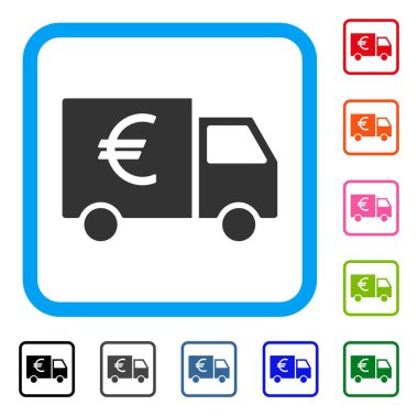 Euro araç simgesini çerçeveli