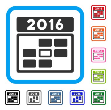 2016 tarihi simgesi çerçeveli
