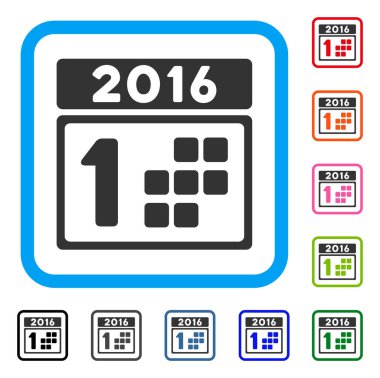 2016 çerçeveli gün simgesi