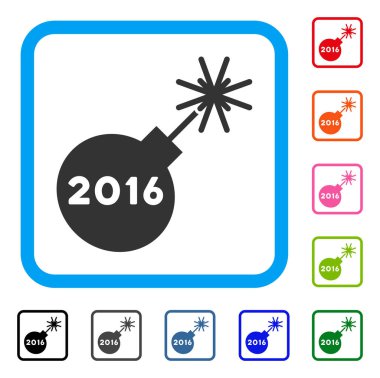 2016 kuyu simgesi çerçeveli