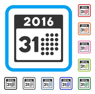 Son simge 2016 ay gün çerçeveli