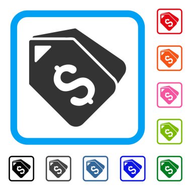 Banka hesabı Etiketler simge çerçeveli