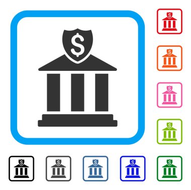 Banka simgesi çerçeveli