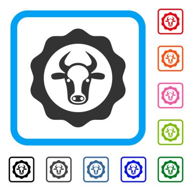 Sığır eti sertifika simge çerçeveli