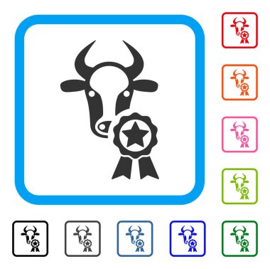 İnek Ödülü simgesi çerçeveli