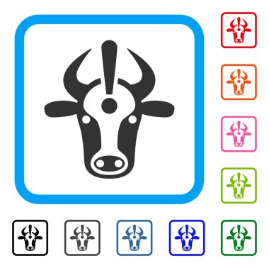 İnek hata simgesi çerçeveli