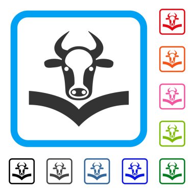 İnek el kitabı simge çerçeveli