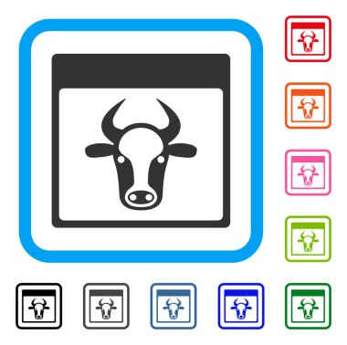 İnek sayfa simgesi çerçeveli