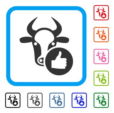 İnek başparmak çerçeveli simgesi