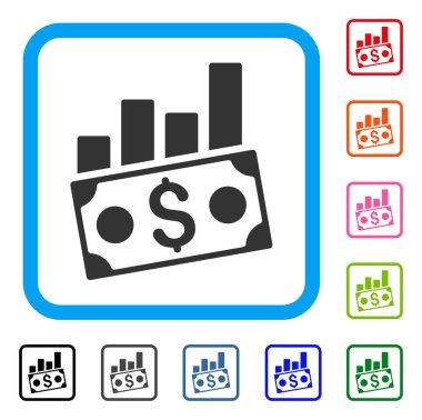 Para grafikler simgesini çerçeveli