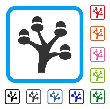 Para ağacını simgesi çerçeveli