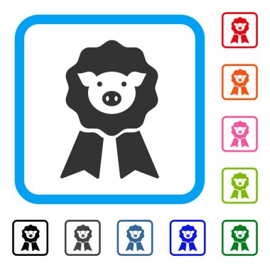 Domuz Ödülü damga simgesi çerçeveli