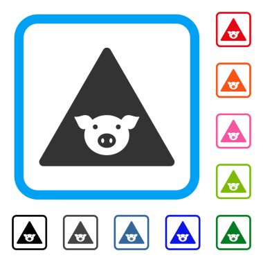 Domuz hata simgesi çerçeveli