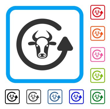 Boğa çerçeveli kutsal kişilerin resmi Yenile