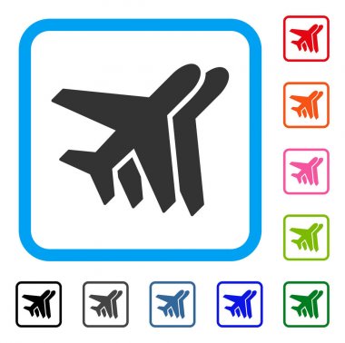 Havayolu simgesi çerçeveli