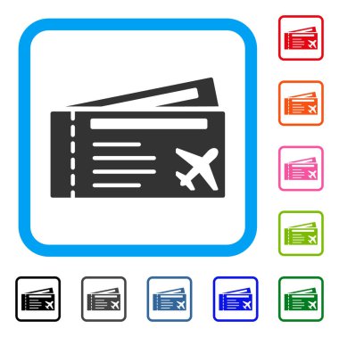 Bilete simgesi çerçeveli