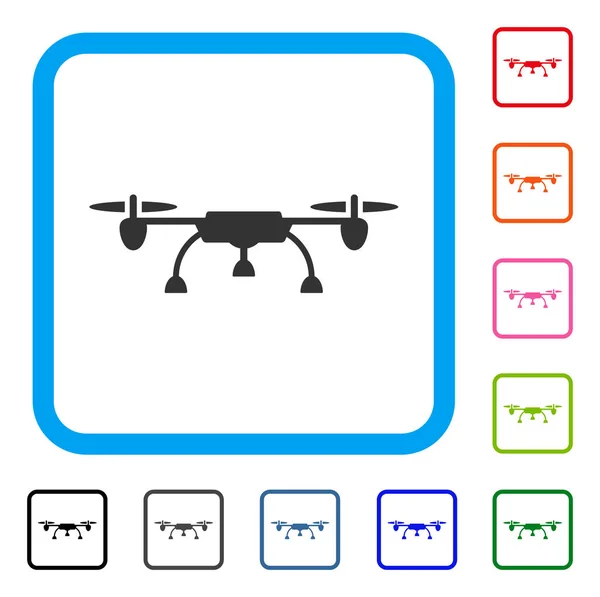 Drone оформлена значок — стоковий вектор