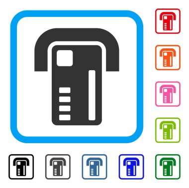 ATM makinesi simgesini çerçeveli