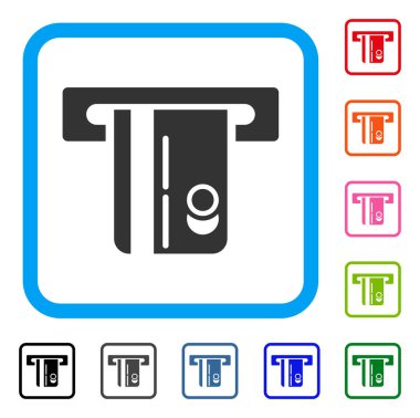 ATM Terminal simgesi çerçeveli