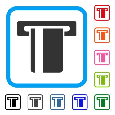 ATM Terminal simgesi çerçeveli