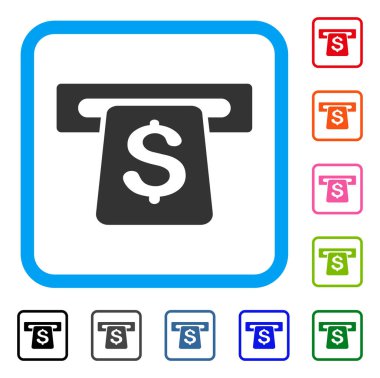 ATM simgesi çerçeveli