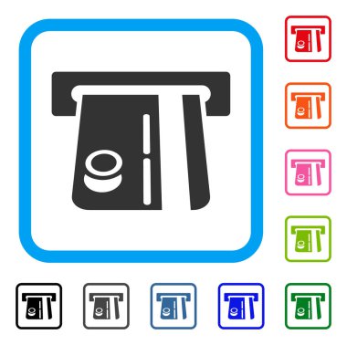 Banka Terminal simgesi çerçeveli