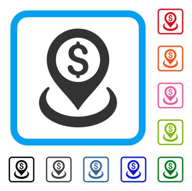 Doları yerleştirme simgesi çerçeveli