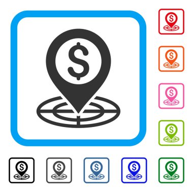 Mali artı simgesi çerçeveli