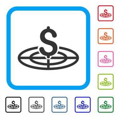 Mali hedef simgesini çerçeveli