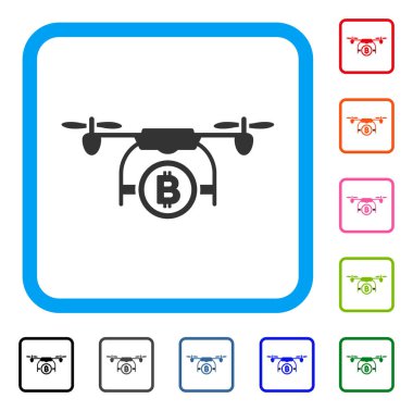 Bitcoin Airdrone simgesi çerçeveli