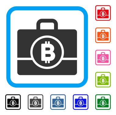 Bitcoin durum simgesi çerçeveli