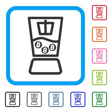 Bitcoin karıştırıcı simgesini çerçeveli