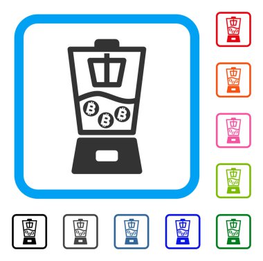 Bitcoin karıştırıcı simgesini çerçeveli