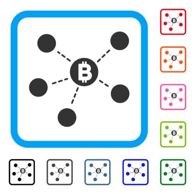 Bitcoin Net Yapı simgesi çerçeveli