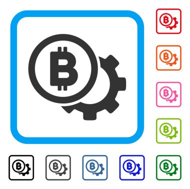 Bitcoin seçenekleri Cog simgesi çerçeveli