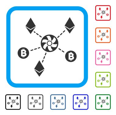 Simge Cryptocurrency Blender Rotor çerçeveli