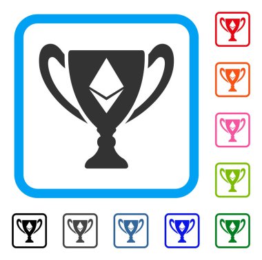 Simge Ethereum Ödülü Kupası çerçeveli